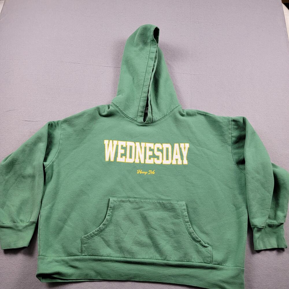 Call Her Daddy Wednesday Hump Me Green Hoodie - Size M (468)
